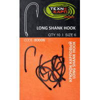 Крючок карповый Технокарп Long Shank Mugga hook 10шт. №6