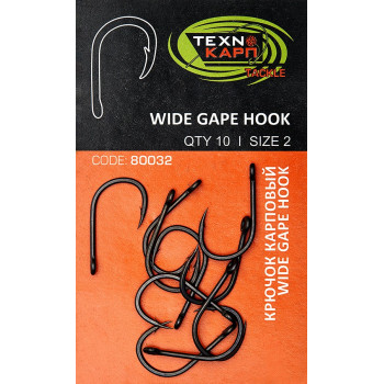 Крючок карповый Технокарп Wide Gape hook 10шт. №8