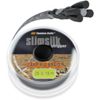 Поводковый материал Tandem Baits Slimsilk Stripper 25lb 15m Silt / Ил