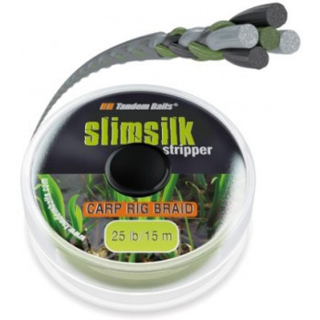 Поводковий матеріал Tandem Baits Slimsilk Stripper 25lb 15m Weed / Водорості