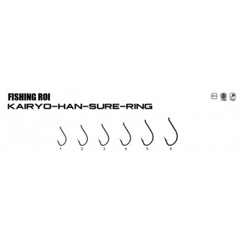 Крючки Fishing ROI Kairyo-han-sure-ring №1