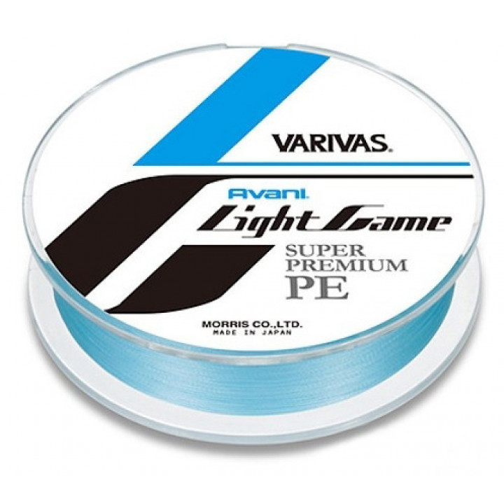 Шнур Varivas Avani Light Game Super Premium PE 150m 0.085mm 2.5kg Голубой