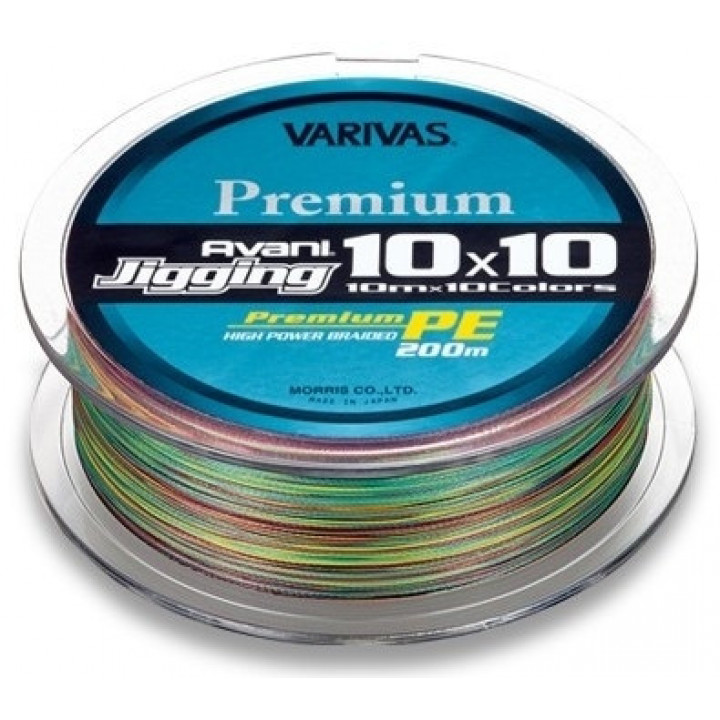 Шнур Varivas New Avani Jigging 10x10 Premium 200m 0.185mm 9.5kg Мультиколор