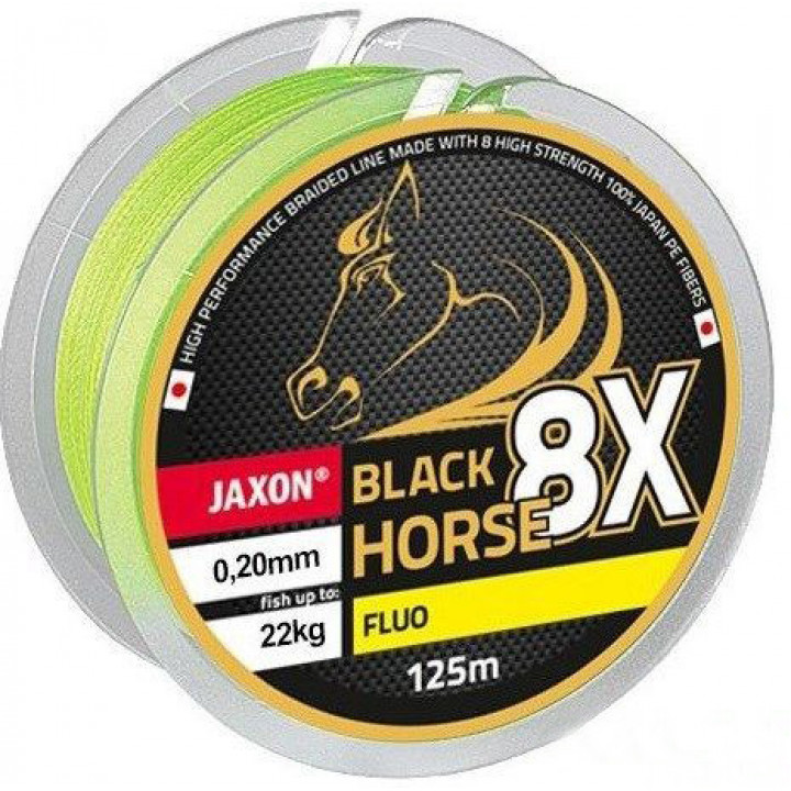 Плетінка Jaxon Black Horse 8X Fluo 125m