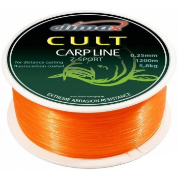 Леска Climax Cult Carp Line Z-Sport orange 0.28mm 1000m 15lb