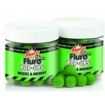 Бойли Dynamite Baits Pop-Ups Fluro Mussel & Anchovy 15 mm