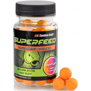 Бойли Tandem Baits SF Fluo Mini Pop-Up Boilies 12mm 35g Fruit Beast