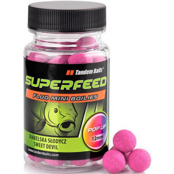 Бойли Tandem Baits SF Fluo Mini Pop-Up Boilies 12mm 35g Sweet Devil