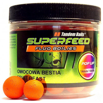 Бойли Tandem Baits SF Fluo Pop-Up 14mm/16mm Mix 90g Fruit Beast