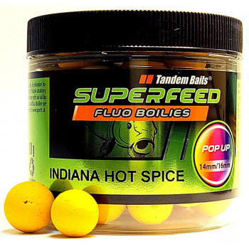 Бойли Tandem Baits SF Fluo Pop-Up 14mm/16mm Mix 90g Indiana Hot Spice