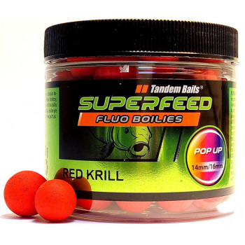 Бойли Tandem Baits SF Fluo Pop-Up 14mm/16mm Mix 90g Red Krill