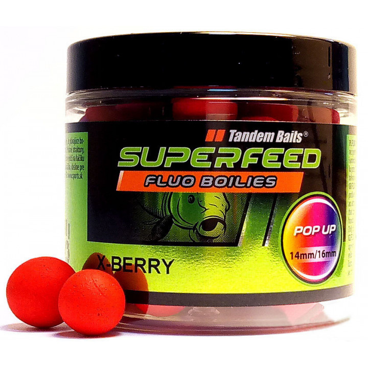 Бойли Tandem Baits SF Fluo Pop-Up 14mm/16mm Mix 90g X-Berry