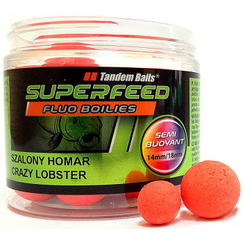 Бойли Tandem Baits SF Fluo Wafters Boilies 14mm/18mm Mix 90g Crazy Lobster