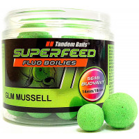 Бойли Tandem Baits SF Fluo Wafters Boilies 14mm/18mm Mix 90g GLM Mussell