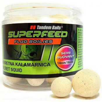 Бойли Tandem Baits SF Fluo Wafters Boilies 14mm/18mm Mix 90g Secret Squid