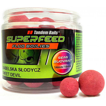 Бойли Tandem Baits SF Fluo Wafters Boilies 14mm/18mm Mix 90g Sweet Devil