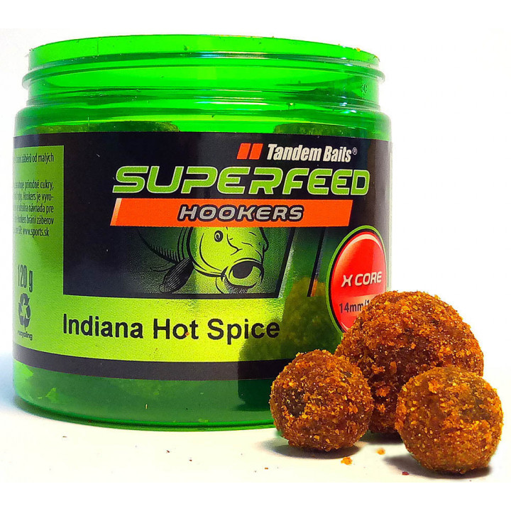 Бойли Tandem Baits SF X Core Hookers 14/18mm Mix 120g Indiana Hot Spice