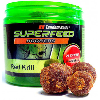 Бойли Tandem Baits SF X Core Hookers 14/18mm Mix 120g Red Krill