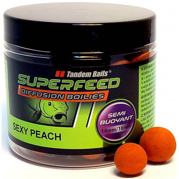 Бойли Tandem Baits Super Feed Diffusion Boilies 14mm/16mm Mix 90g Sexy Peach