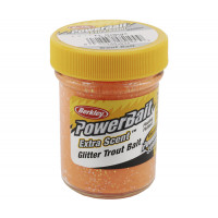 Паста форель Berkley Select Glitter TroutBait 50g Fluo Orange