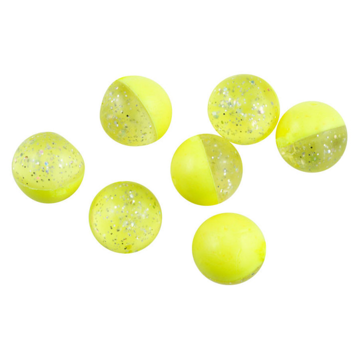 Мягкая приманка Berkley Икра Power Bait Floating Eggs 0.8cm 40 шт. Clear Silver/Fluo Yellow