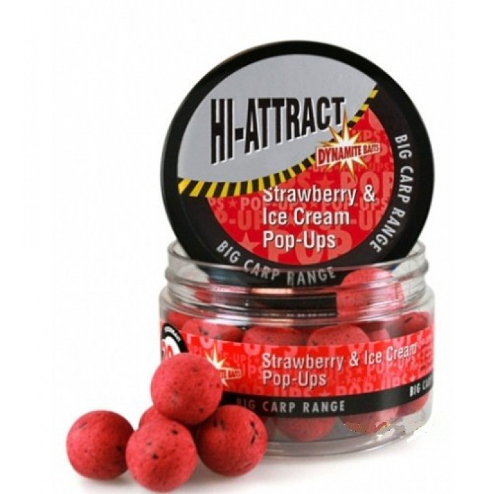 Бойлы плав. Dynamite Baits 20mm Strawberry & Ice Cream  20 mm