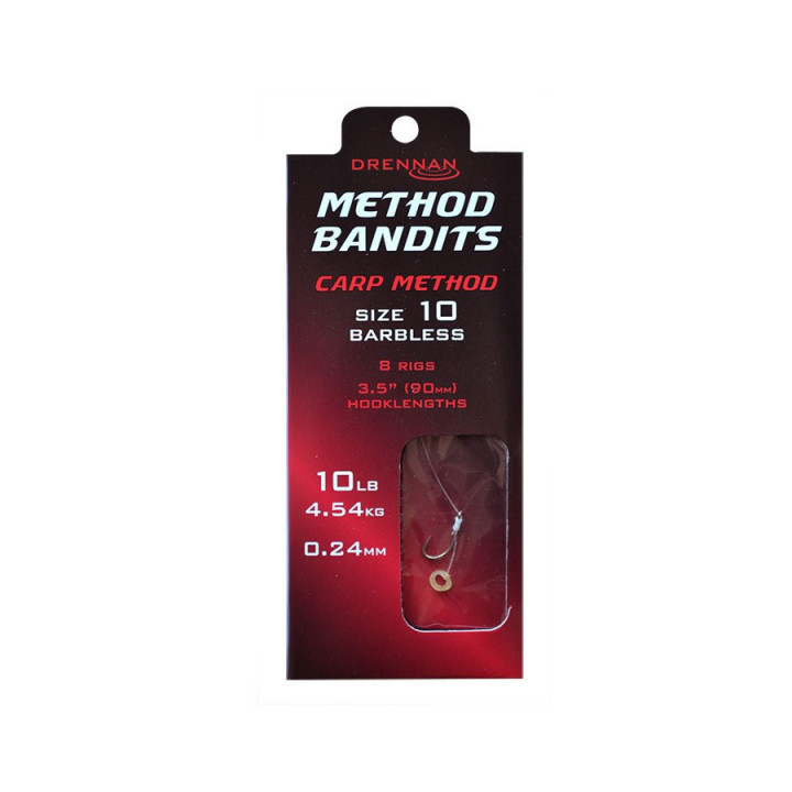 Готовые поводки Drennan Method Bandits Carp Method 12