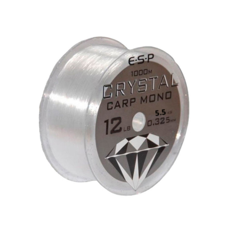 Леска ESP Crystal Carp Mono 0.325mm 0.3-0.4mm 1000m