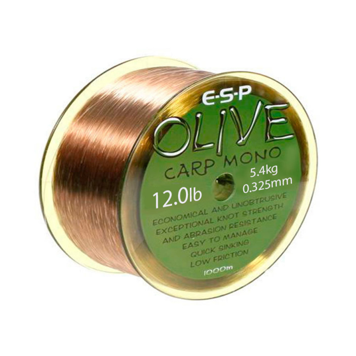 Лісочка ESP Olive Carp Mono 0.325mm 0.3-0.4mm 1000m
