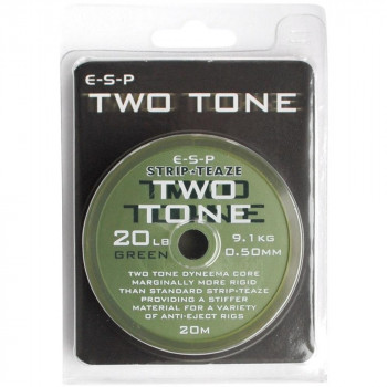 Поводковый материал Esp Two Tone 20m 15lb Weed / Водоросли