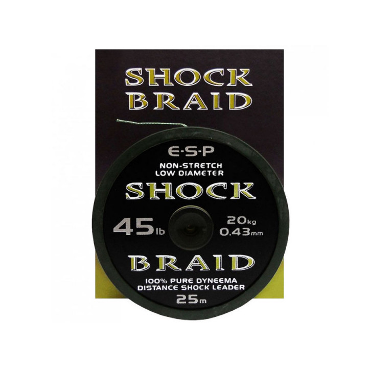 Шок лидер Esp Shock Braid 0.43mm 25m 45lb