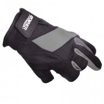 Перчатки Owner Fishing Glove открыты 3 пальца Blue L