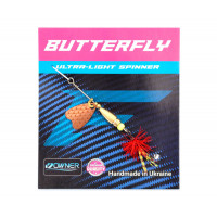 Блесна Flagman Butterfly 1,1g лепесток медь Красный