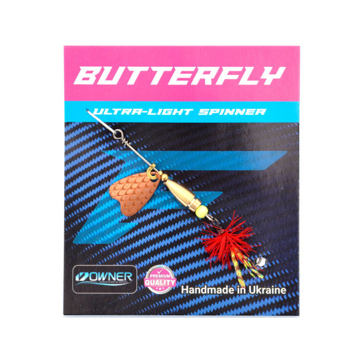 Блешня Flagman Butterfly 1,1g пелюстка мідь Червоний