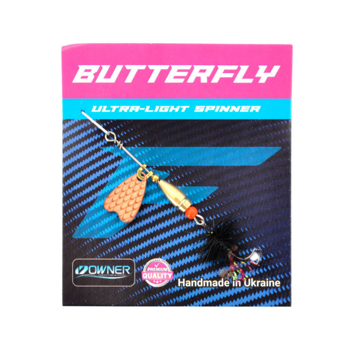 Блешня Flagman Butterfly 1,1g пелюстка мідь Чорний