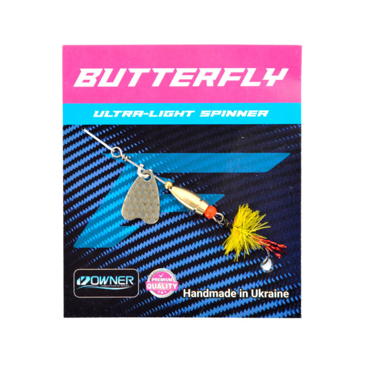 Блешня Flagman Butterfly 1,1g пелюстка срібло Жовтий