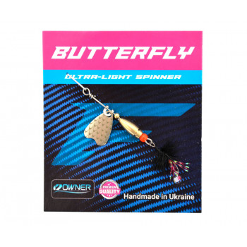 Блешня Flagman Butterfly 1,1g пелюстка срібло Чорний