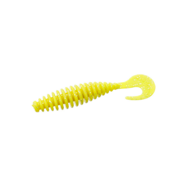 Твістер Flagman Crusher 7.5cm 8 шт Chartreuse