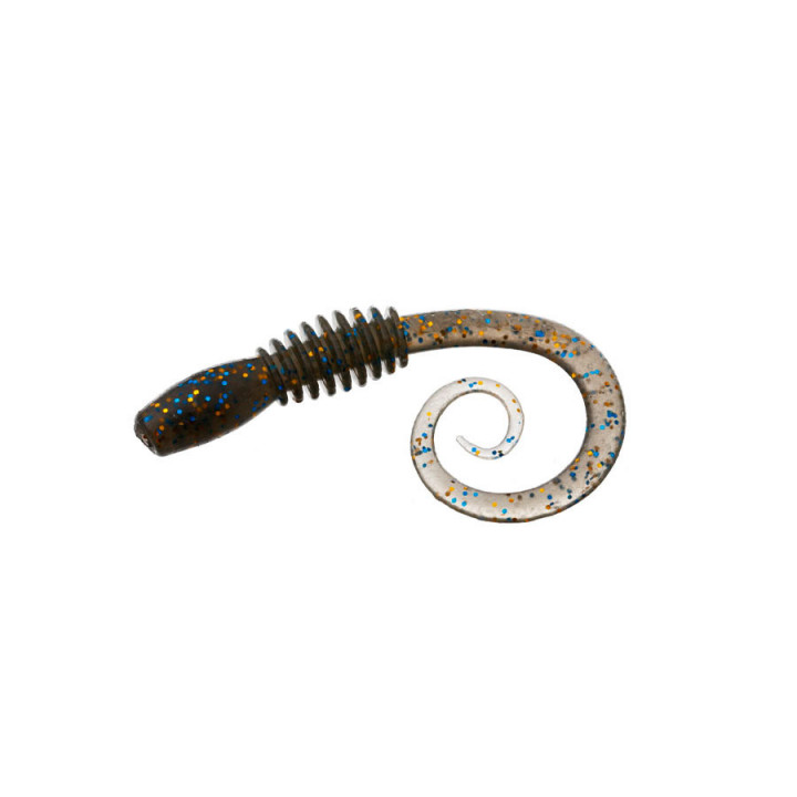 Черв'як Flagman Helical 10cm 10 шт Black phantom