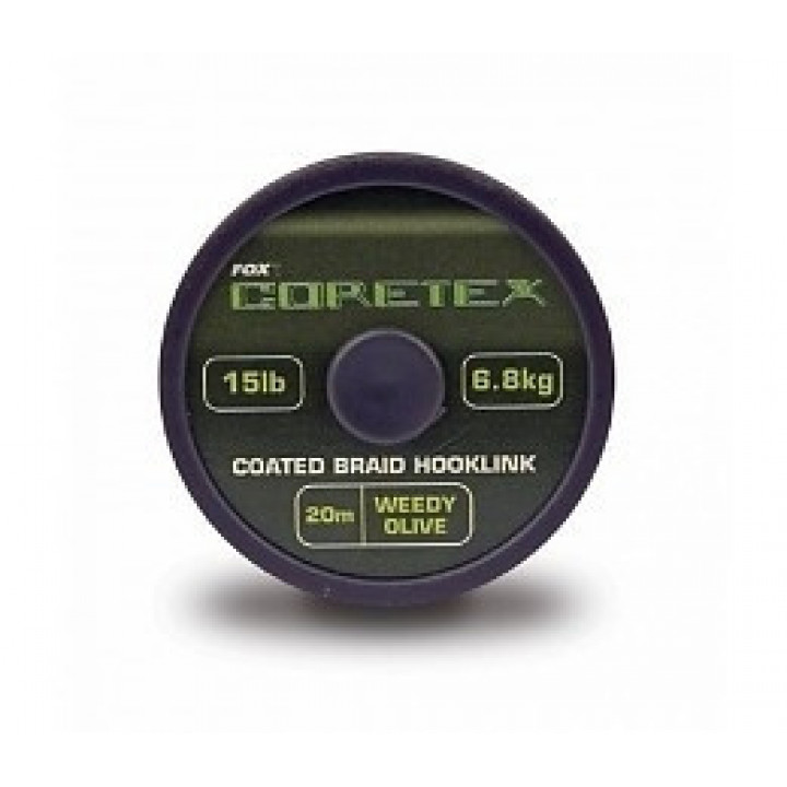 Поводковый материал FOX Coretex 20m 35lb Weedy Green