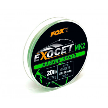 Шнур FOX Exocet MK2 Marker Braid 0.18mm 9.07kg Green
