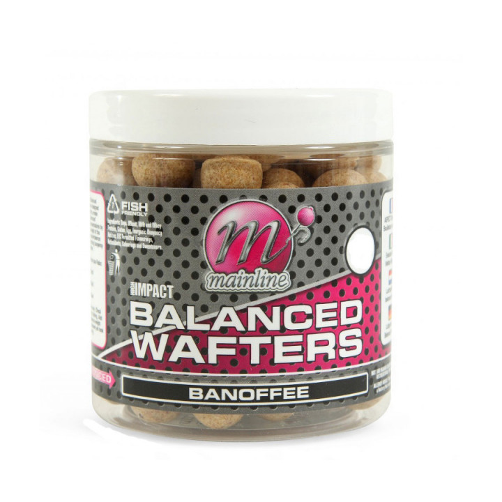 Бойлы Mainline High Impact Balanced Wafters Banoffee 18mm