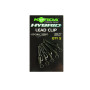 Оснащена кліпса безпеки Korda Hybrid Lead Clips 5шт. Clay