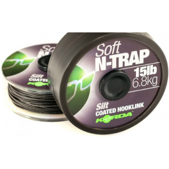 Поводковий матеріал KORDA N-TRAP SOFT 20m 15lb Silt