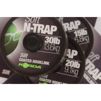 Повідковий матеріал KORDA N-TRAP SOFT 20m 20lb Silt