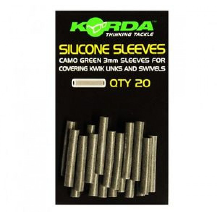 Силиконовый рукав Korda Silicone Sleeves 20шт. Green