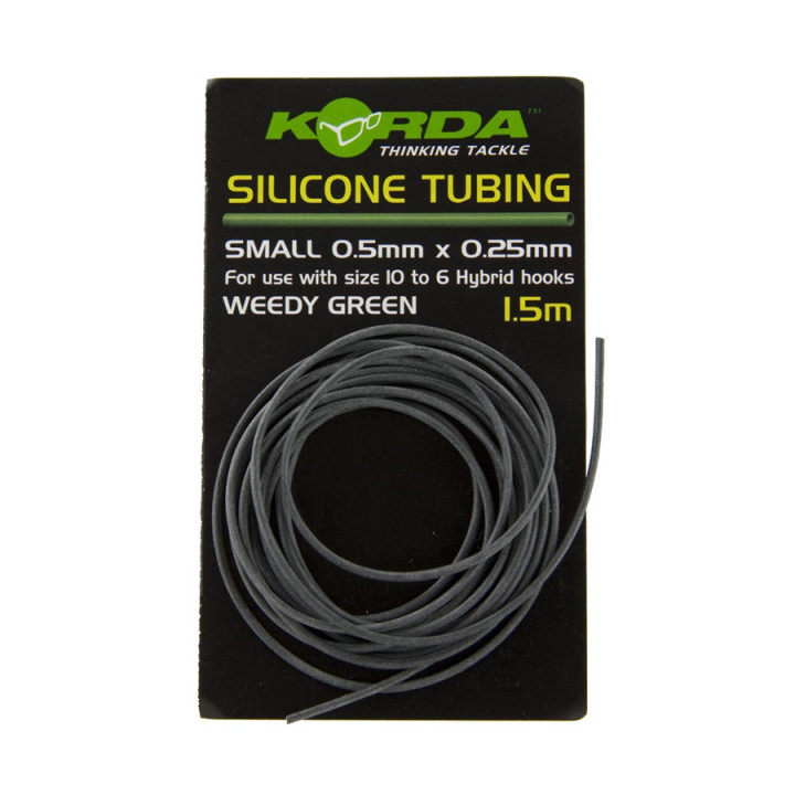 Силіконова трубка Korda Silicone Tube 1.50m 0.5х0.25mm Weedy Green