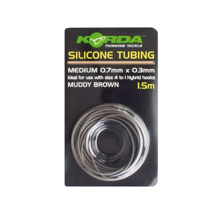 Силіконова трубка Korda Silicone Tube 1.50m 0.7х0.3mm Muddy Brown