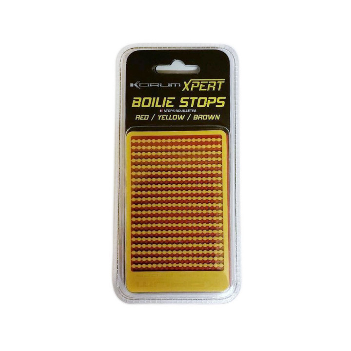 Стопор бойлів Korum Xpert Boilie Stops Red/Yellow/Brown