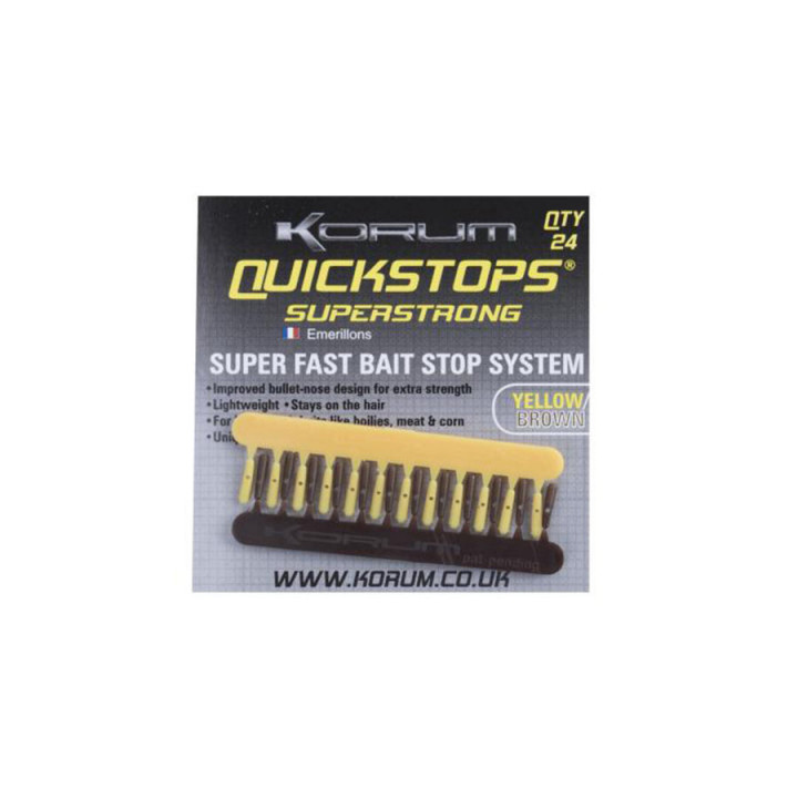 KORUM Стопор для насадки XL QUICKSTOP Yellow/Brown